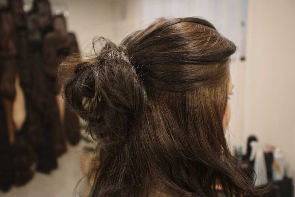 woman hair buns